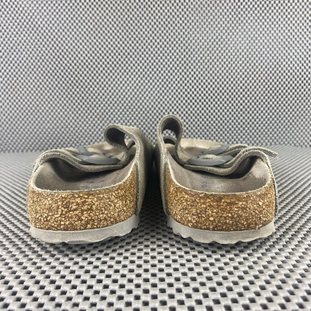 Birkenstock Arizona Sandals Adult 39 L8 M6 Taupe Gray Buckle Made in Germany - Picture 9 of 11